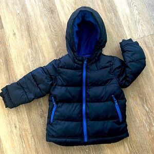 3T kids Old Navy Frost Free Navy Blue ski, winter jacket coat with snow skirt